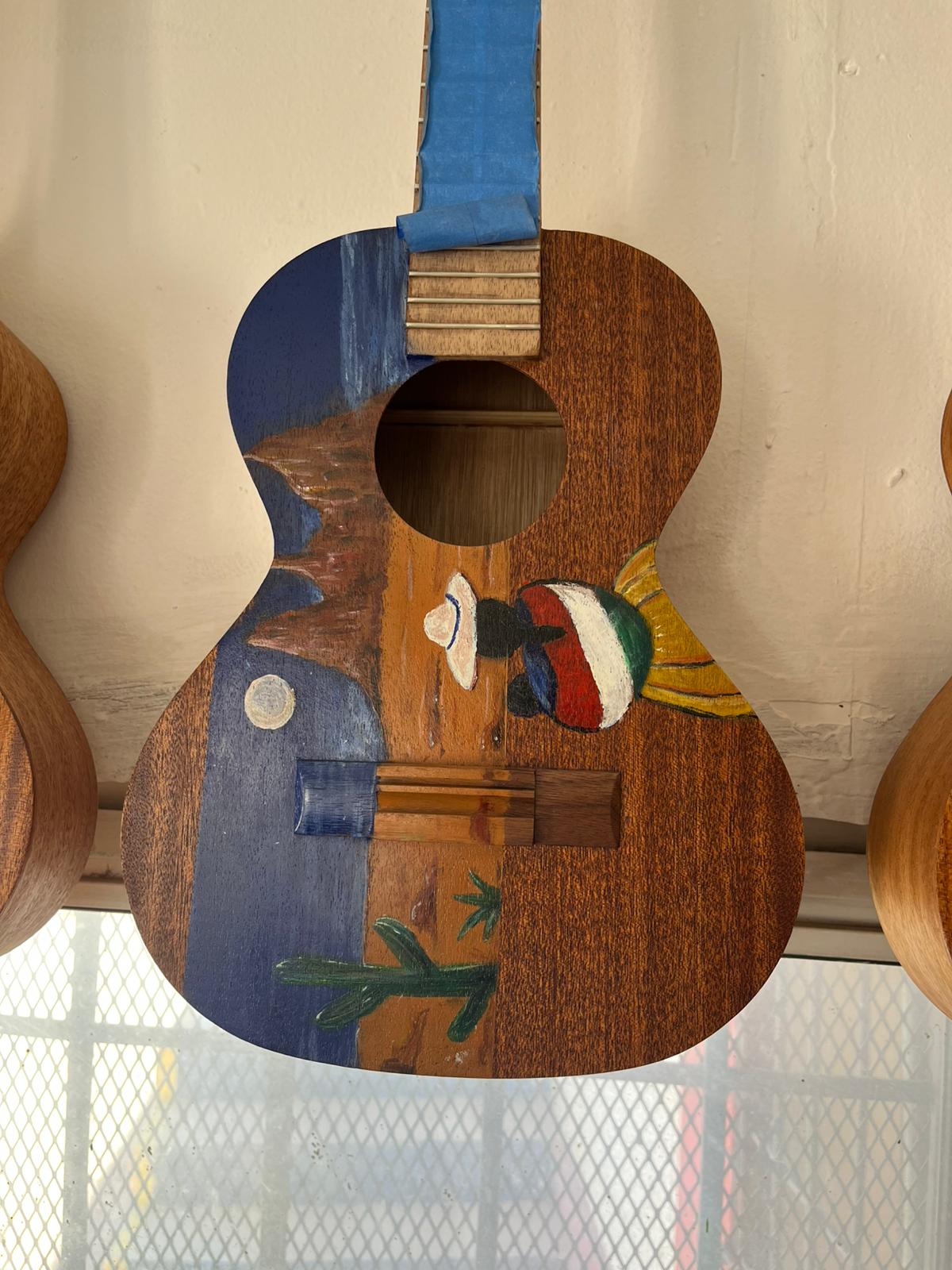 Handcrafted Tenor Ukulele with Beautiful Custom Artwork - Vista