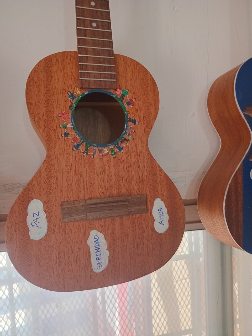 Handcrafted Tenor Ukulele with Beautiful Custom Artwork - World As One