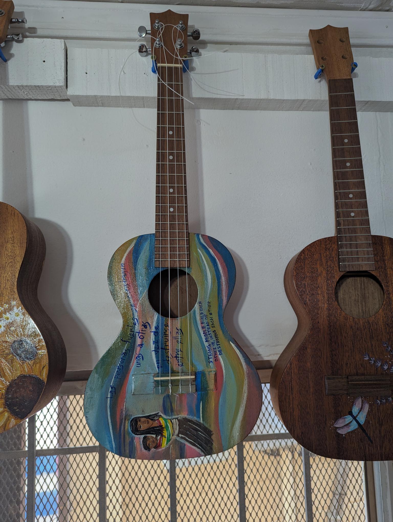 Handcrafted Tenor Ukulele with Beautiful Custom Artwork - Embrace
